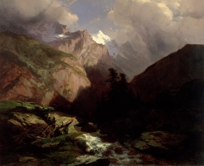 De Jungfrau, Zwitserland door Alexandre Calame